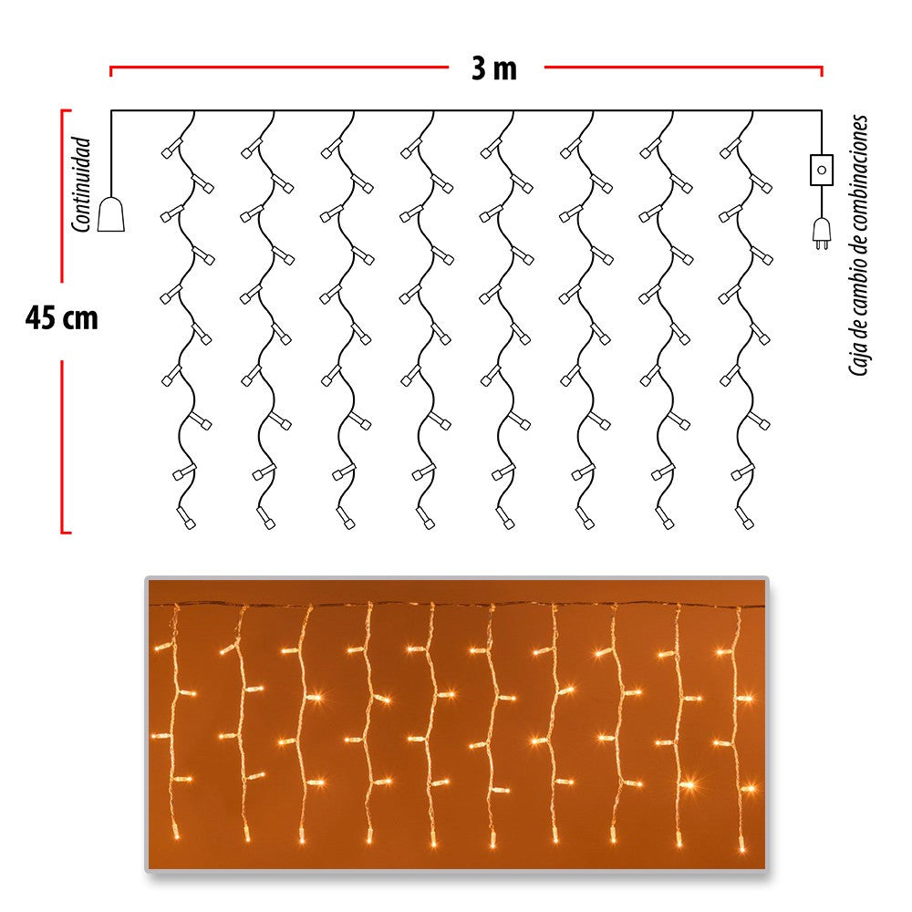 Cortina de Luces LED – Envío Gratis • Paga al Recibir