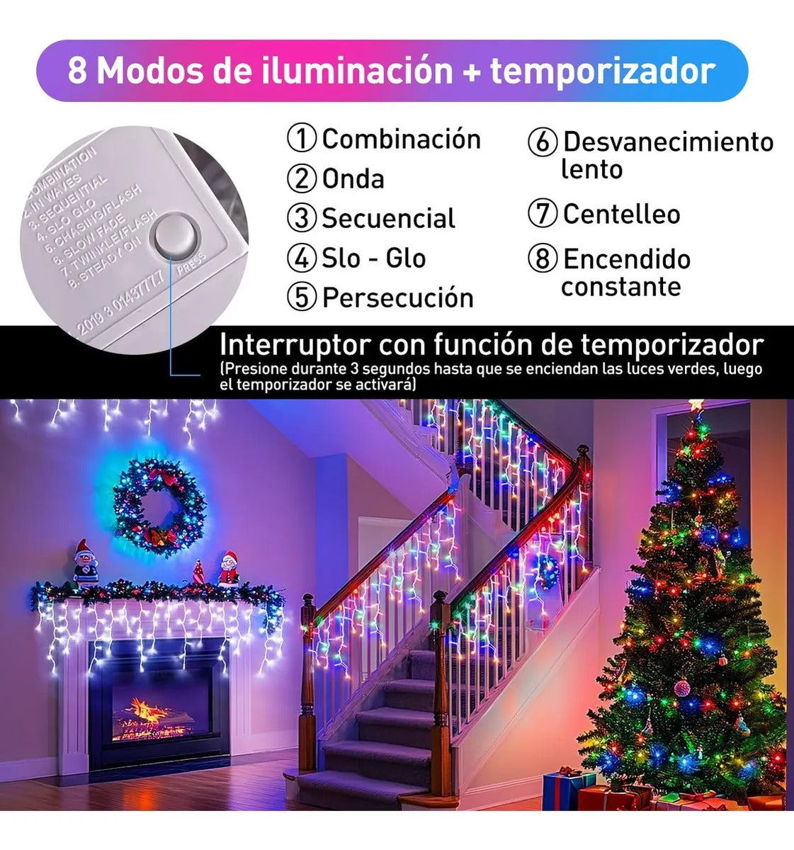 Cortina de Luces LED – Envío Gratis • Paga al Recibir